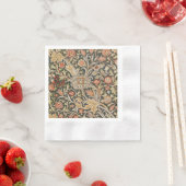 William Morris Trent Garden Blume Classic Botanic Serviette (Beispiel)