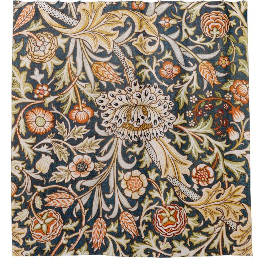 William Morris Trent Garden Blume Pattern Classic Duschvorhang (Vorderseite)