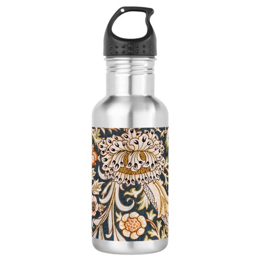 William Morris Trent Garden Blume Pattern Classic Edelstahlflasche (Vorderseite)