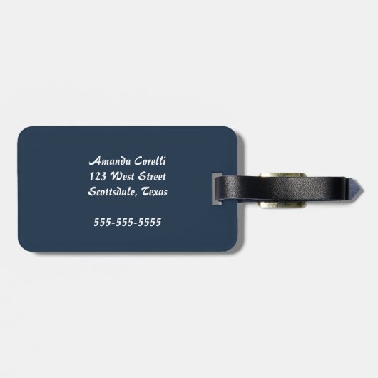 William Morris Trent Garden Blume Pattern Classic Gepäckanhänger (Rückseite horizontal)