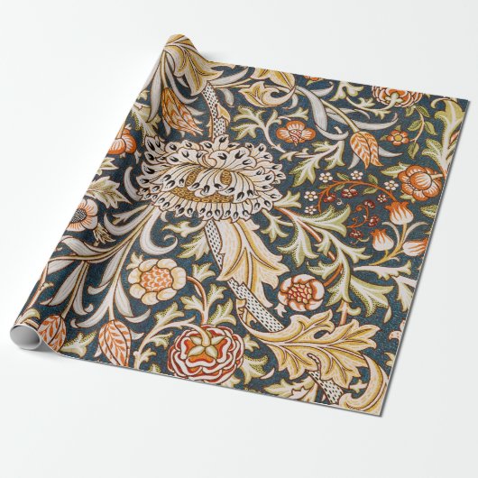 William Morris Trent Garden Blume Pattern Classic Geschenkpapier (Ungerollt)