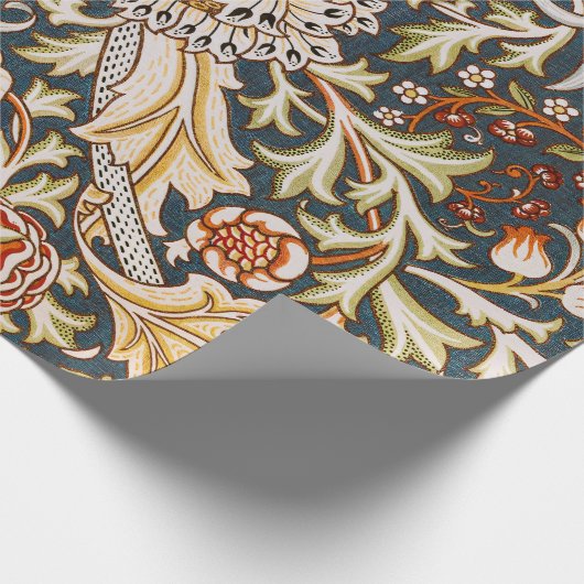 William Morris Trent Garden Blume Pattern Classic Geschenkpapier (Ecke)