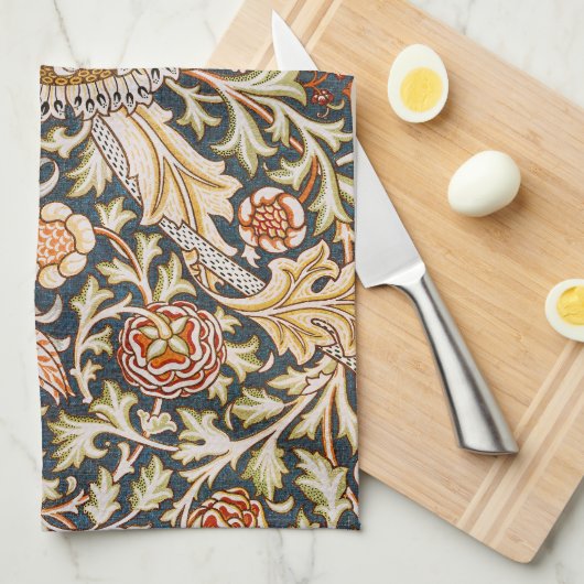 William Morris Trent Garden Blume Pattern Classic Geschirrtuch (Viertel Falte)