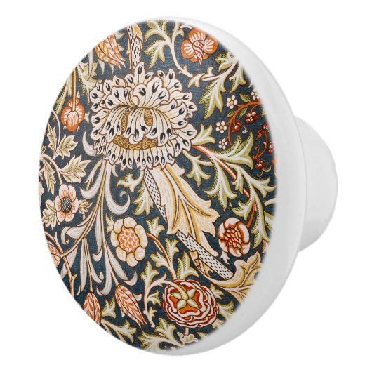 William Morris Trent Garden Blume Pattern Classic Keramikknauf (Rechts)