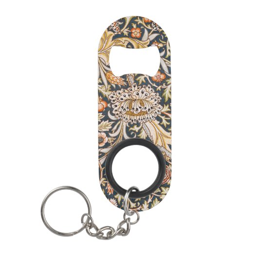 William Morris Trent Garden Blume Pattern Classic Mini Flaschenöffner (Vorderseite)