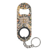 William Morris Trent Garden Blume Pattern Classic Mini Flaschenöffner (Rückseite)