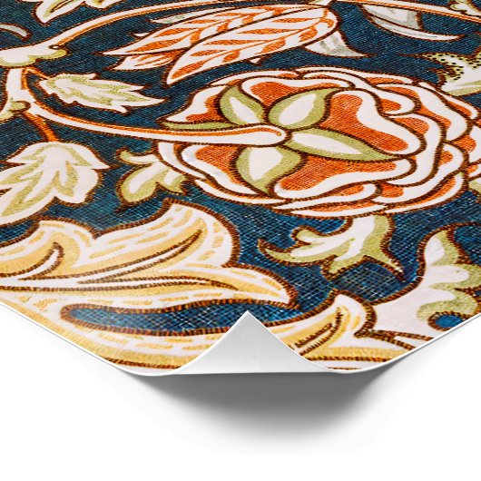 William Morris Trent Garden Blume Pattern Classic Poster (Ecke)
