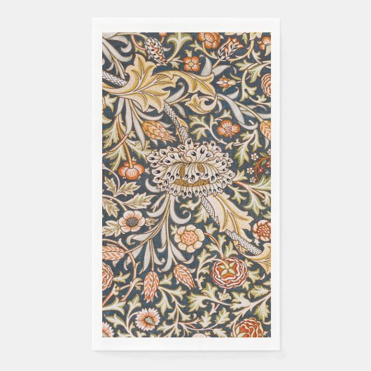 William Morris Trent Garden Blume Pattern Classic Serviette (Vorderseite)