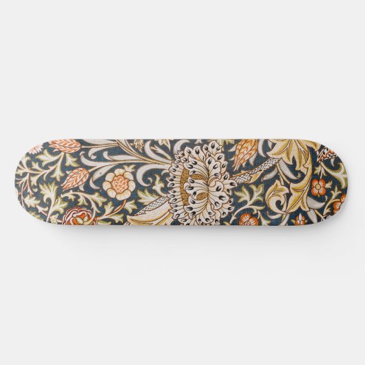 William Morris Trent Garden Blume Pattern Classic Skateboard (Horizontal)
