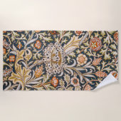 William Morris Trent Garden Blume Pattern Classic Strandtuch (Vorderseite)