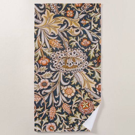 William Morris Trent Garden Blume Pattern Classic Strandtuch (Vorderseite)