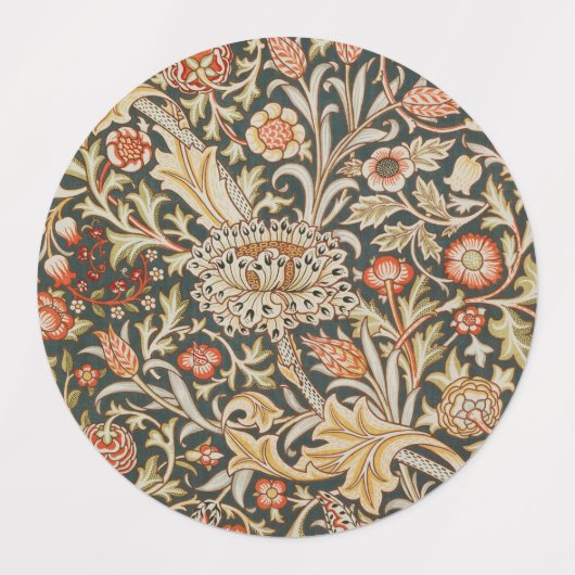 William Morris Trent Garden Flower Classic Botanic Etiketten (Design 1)