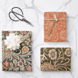 William Morris Trent Garten Blumen Classic Botanic Geschenkpapier Set