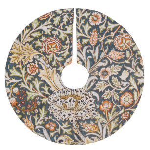 William Morris Trent Garten Blumenmuster Klassiker Polyester Weihnachtsbaumdecke