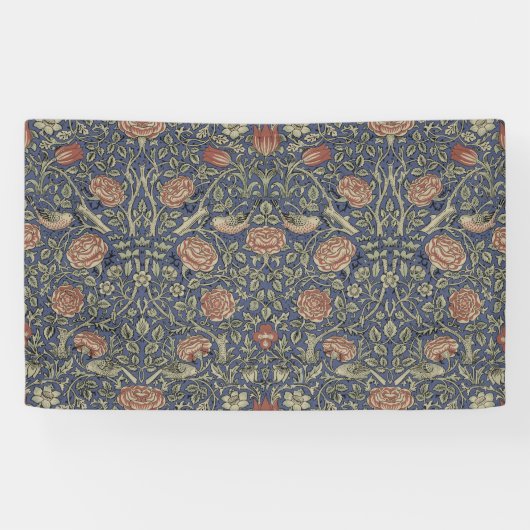 William Morris Tudor Rose Wallpaper Banner (Horizontal)