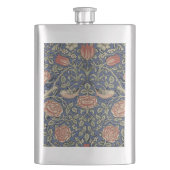 William Morris Tudor Rose Wallpaper Flachmann (Vorderseite)