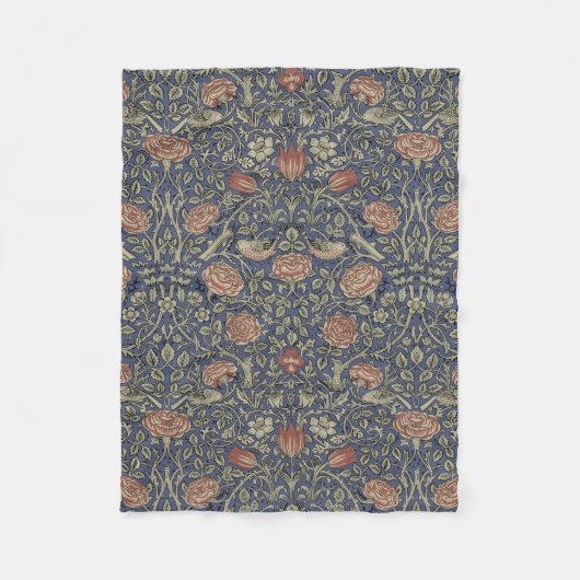 William Morris Tudor Rose Wallpaper Fleecedecke (Vorderseite)