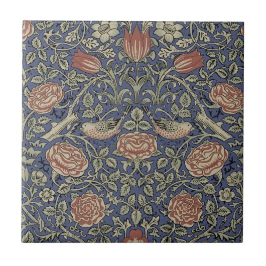 William Morris Tudor Rose Wallpaper Fliese (Vorderseite)