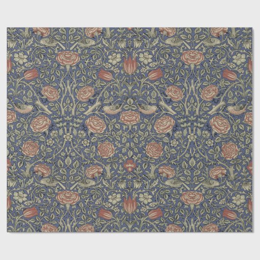 William Morris Tudor Rose Wallpaper Geschenkpapier (Flach)