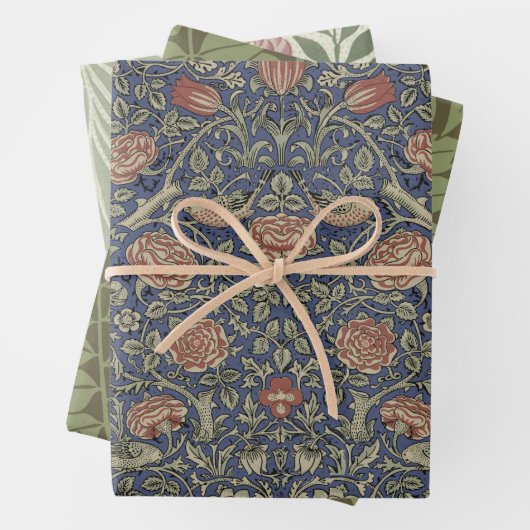 William Morris Tudor Rose Wallpaper Geschenkpapier Set (Beispiel)