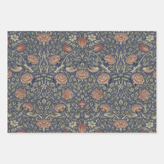 William Morris Tudor Rose Wallpaper Geschenkpapier Set (Vorderseite)