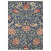 William Morris Tudor Rose Wallpaper Klemmbrett (Rückseite)