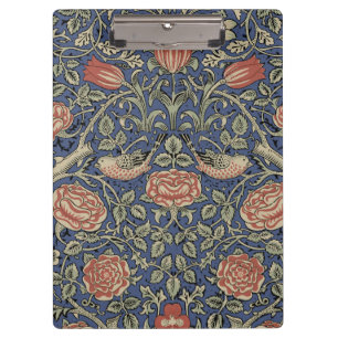 William Morris Tudor Rose Wallpaper Klemmbrett