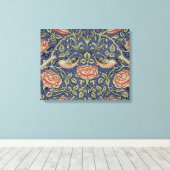 William Morris Tudor Rose Wallpaper Leinwanddruck (Insitu (Holzboden))