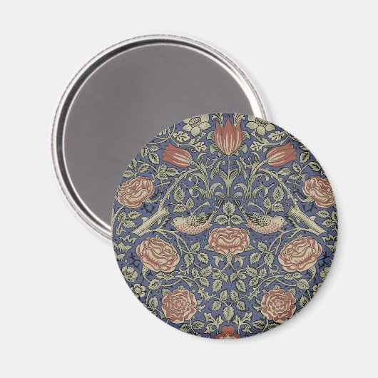 William Morris Tudor Rose Wallpaper Magnet (Vorderseite/Rückseite)