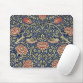 William Morris Tudor Rose Wallpaper Mousepad (Mit Mouse)