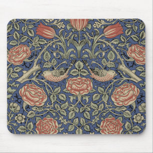 William Morris Tudor Rose Wallpaper Mousepad