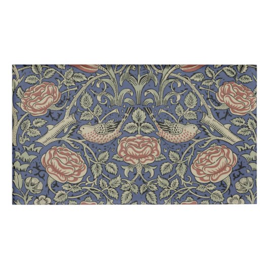William Morris Tudor Rose Wallpaper Namenschild (Vorderseite)