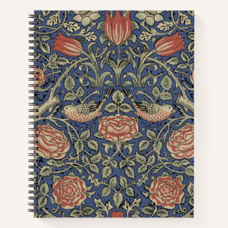 William Morris Tudor Rose Wallpaper Notizblock