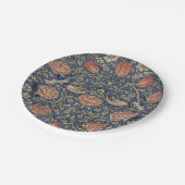 William Morris Tudor Rose Wallpaper Pappteller (Schrägansicht)