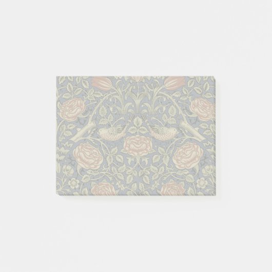 William Morris Tudor Rose Wallpaper Post-it Klebezettel (Vorderseite)