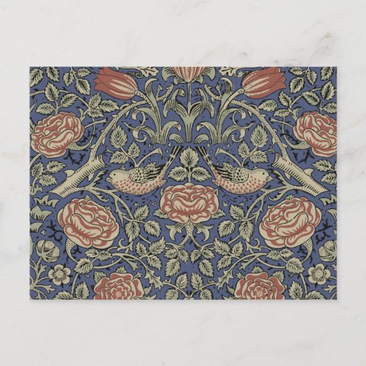 William Morris Tudor Rose Wallpaper Postkarte (Vorderseite)