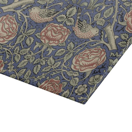 William Morris Tudor Rose Wallpaper Schneidebrett (Ecke)