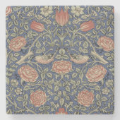 William Morris Tudor Rose Wallpaper Steinuntersetzer (Vorderseite)