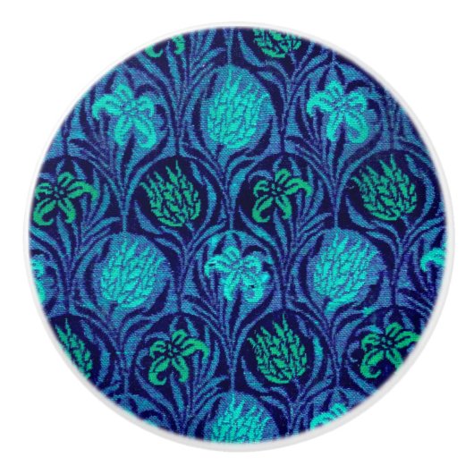 William Morris "Tulip and Lily" 2 Keramikknauf (Vorderseite)