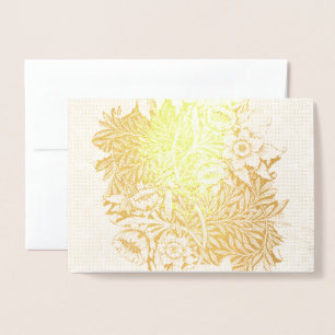 William Morris TULIP AND WILLOW GOLD Foil Card Folienkarte