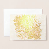 William Morris TULIP AND WILLOW GOLD Foil Card Folienkarte (Vorderseite mit Umschlag)