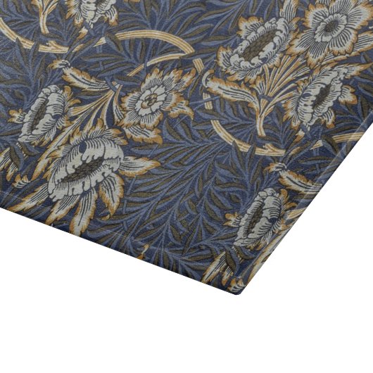 William morris tulip and willow tapestary pattern schneidebrett (Ecke)