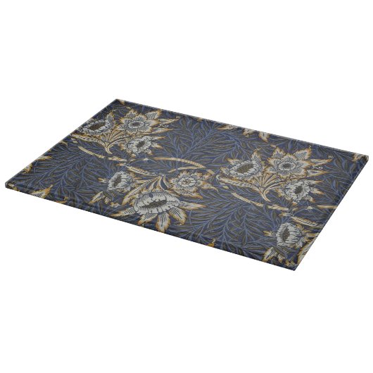 William morris tulip and willow tapestary pattern schneidebrett (Ecke)