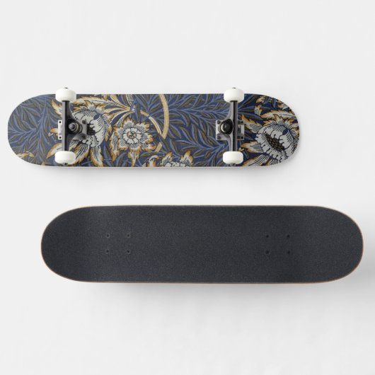 William morris tulip and willow tapestary pattern skateboard (Horizontal)
