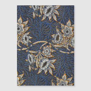william morris tulip and willow tapestry pattern magnetkarte