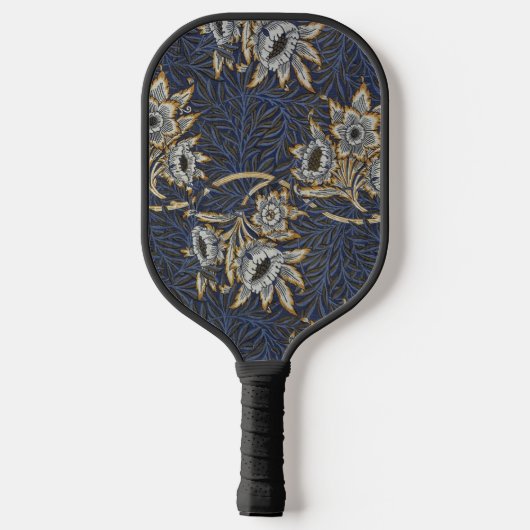 william morris tulip and willow tapestry pattern pickleball schläger (Rückseite)