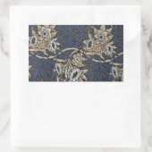 william morris tulip and willow tapestry pattern rechteckiger aufkleber (Tasche)