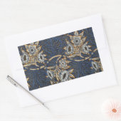 william morris tulip and willow tapestry pattern rechteckiger aufkleber (Umschlag)