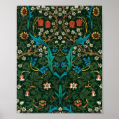 William Morris Tulip berühmtes Muster Poster (Vorne)