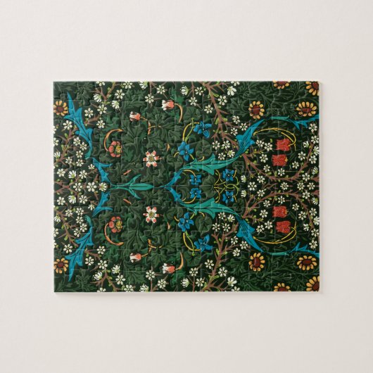 William Morris Tulip Floral Pattern Puzzle (Horizontal)